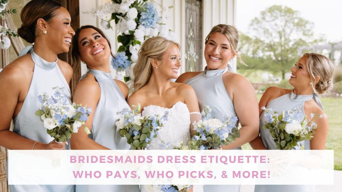 who usually buys the bridesmaid dresses Chelsea Mermaid Stretch Satin Bridesmaid Dress with Straps main image 1