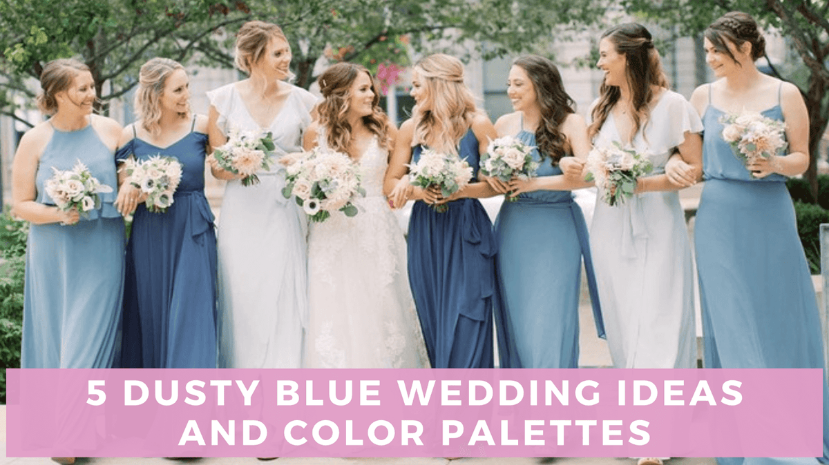 Dusty blue dresses for 2025 wedding