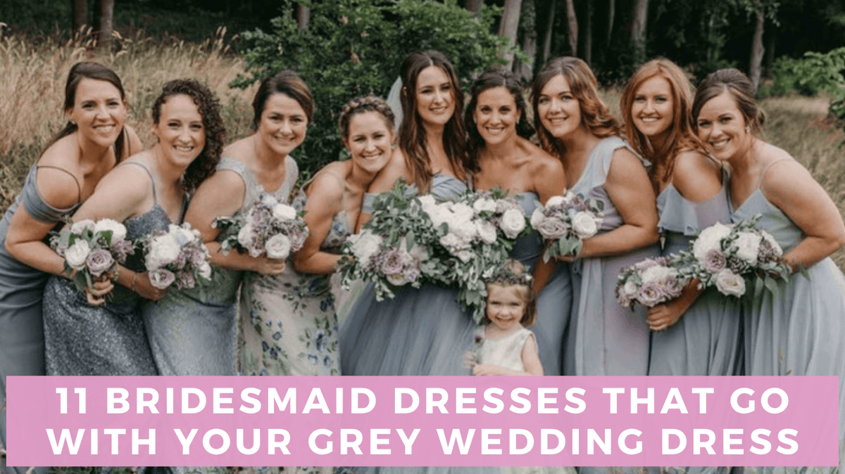 Mid grey bridesmaid dresses sale