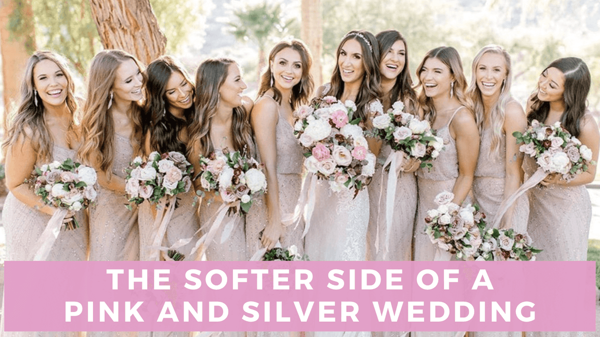 bridesmaid dresses pink and silver Pink Bridesmaid Dresses