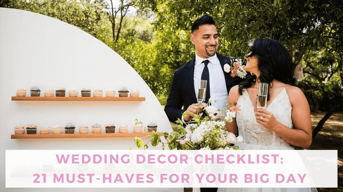 Wedding decor checklist deals