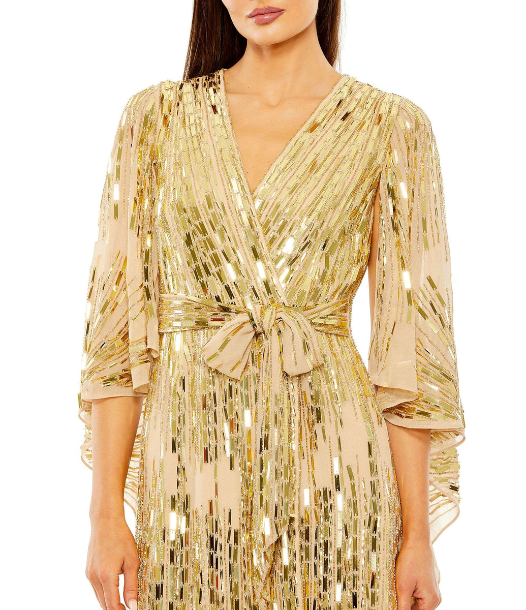 【mac duggal】70264 ドレス セージ mac duggal】70264 ドレス セージ Mac Duggal 9164 Ruffle Slit