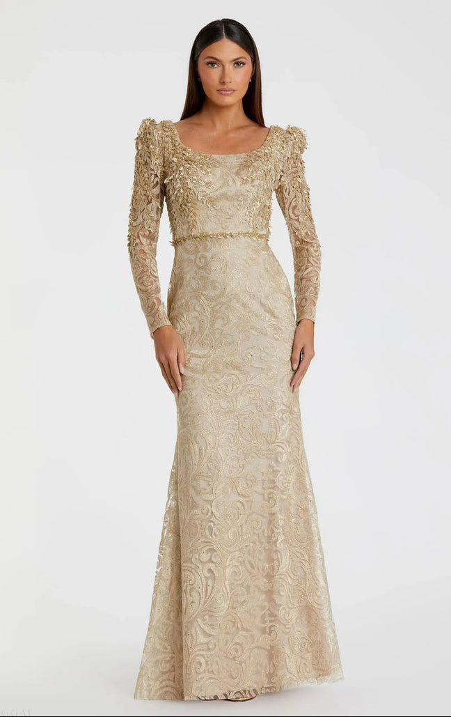 Mac Duggal Dress 11187 in Light Gold