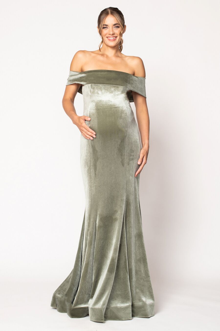 bari jay maternity bridesmaid dresses Bari Jay Maternity Bridesmaid Dress 2090-M Sage