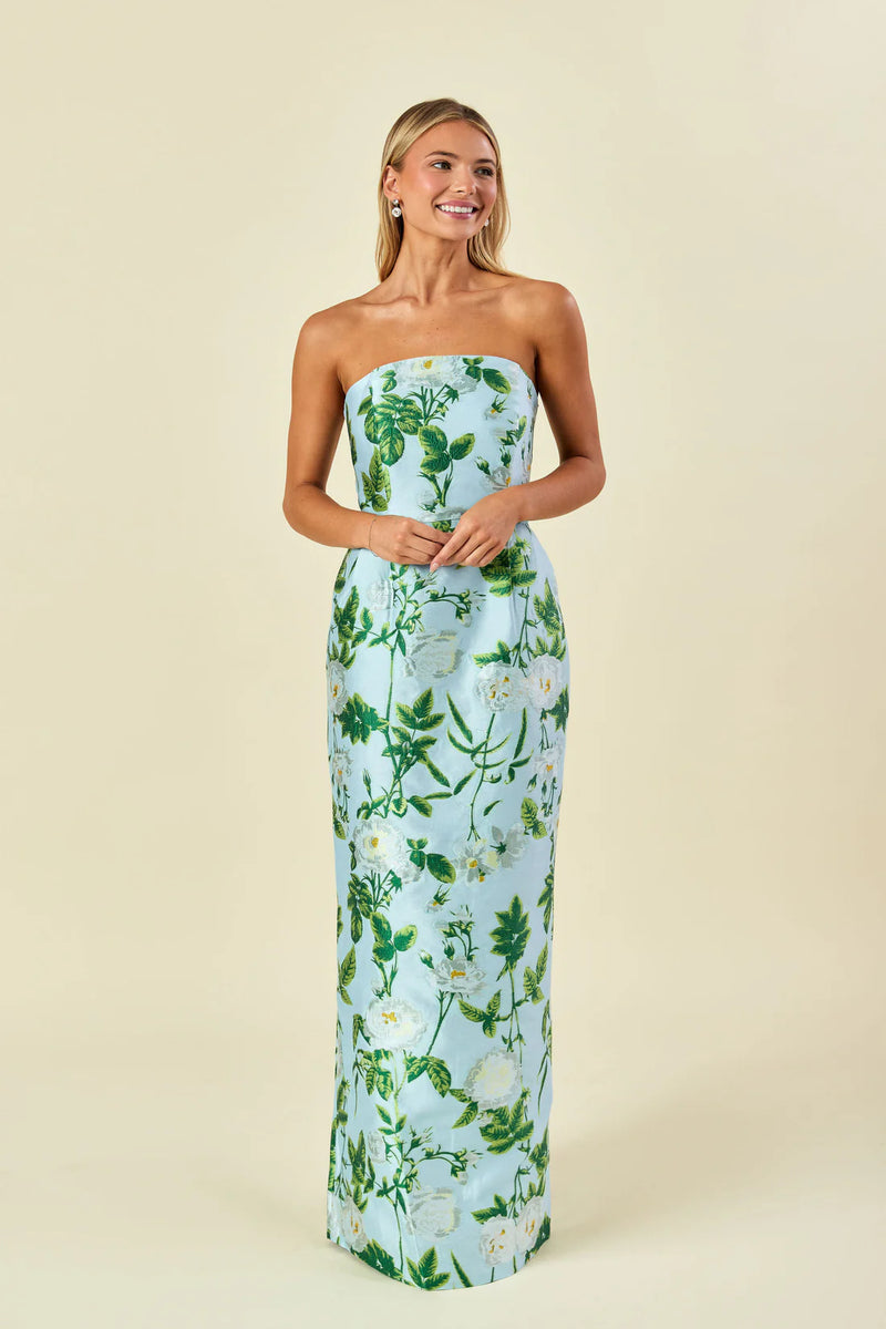 Hannah Bodice with Brunch Skirt in Camellia Jacquard | Bella