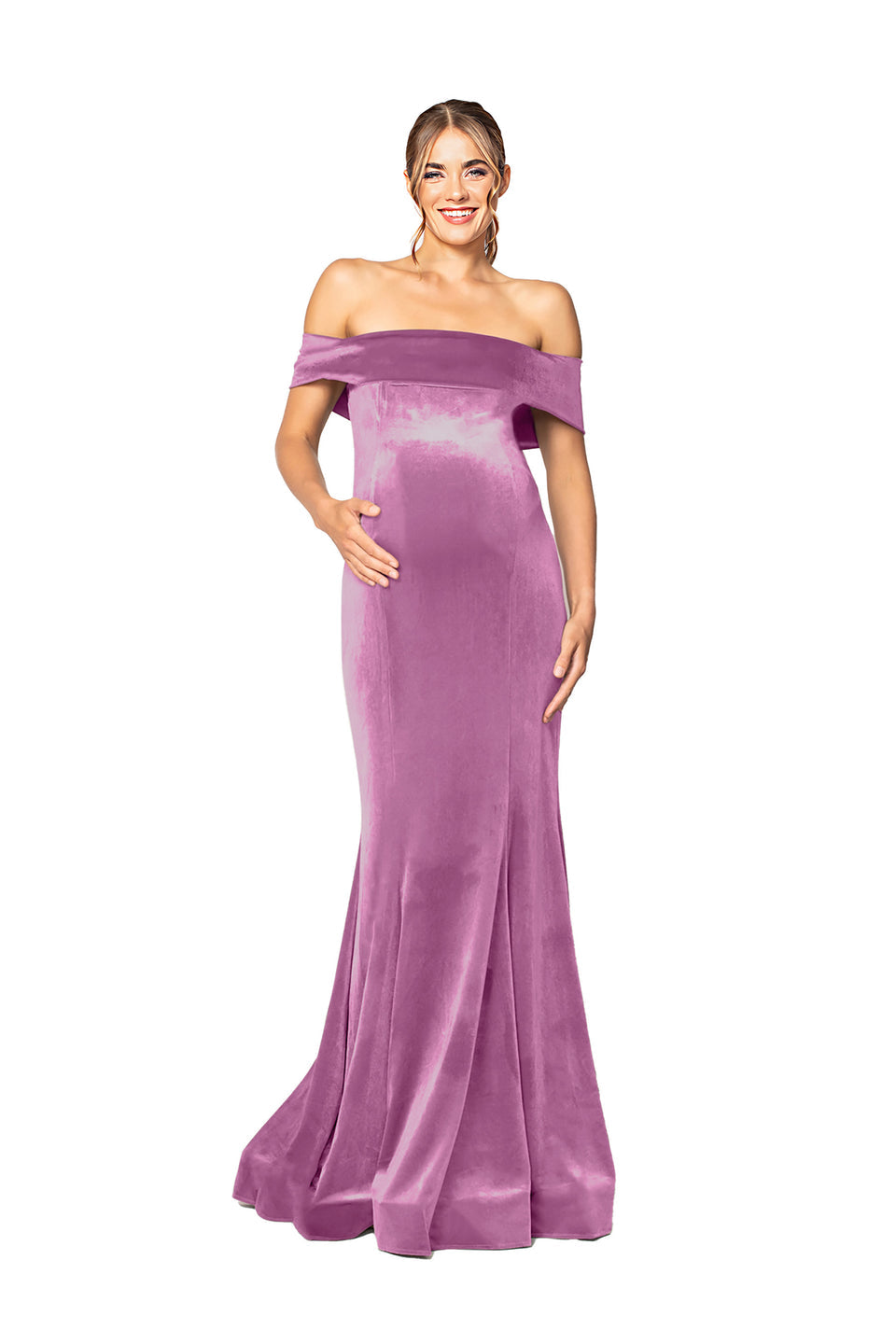 Bari Jay Maternity Bridesmaid Dress 2090-M Mauve