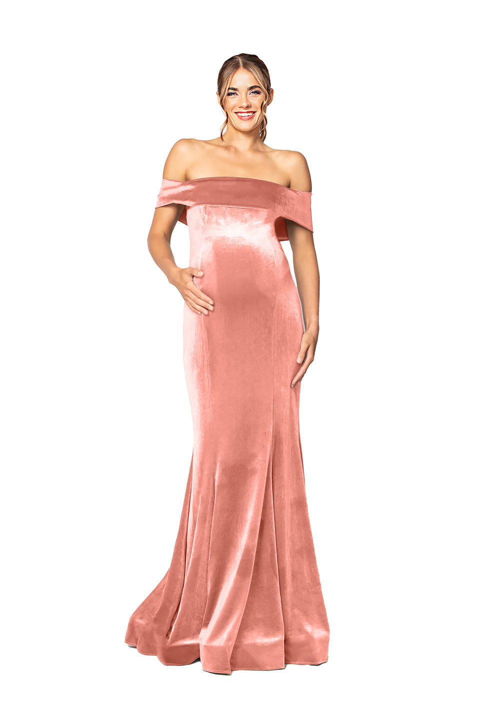 Bari Jay Maternity Bridesmaid Dress 2090-M Melon