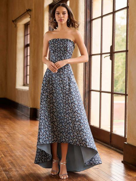 Christina Wu Bridesmaid Dress 22263 Black Rose Floral