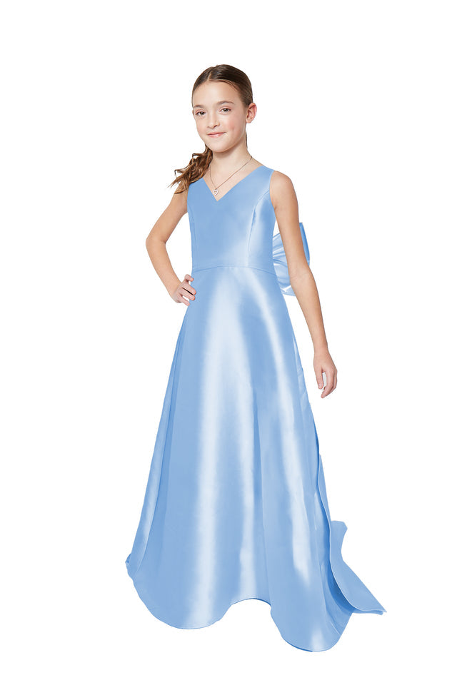 bella junior bridesmaid dresses Bari Jay Dress 2407JR Mist friendly adaption of our [color:black]color_family:black--8006670123265 Maternity Dress Rental | Shoe Size:8.5