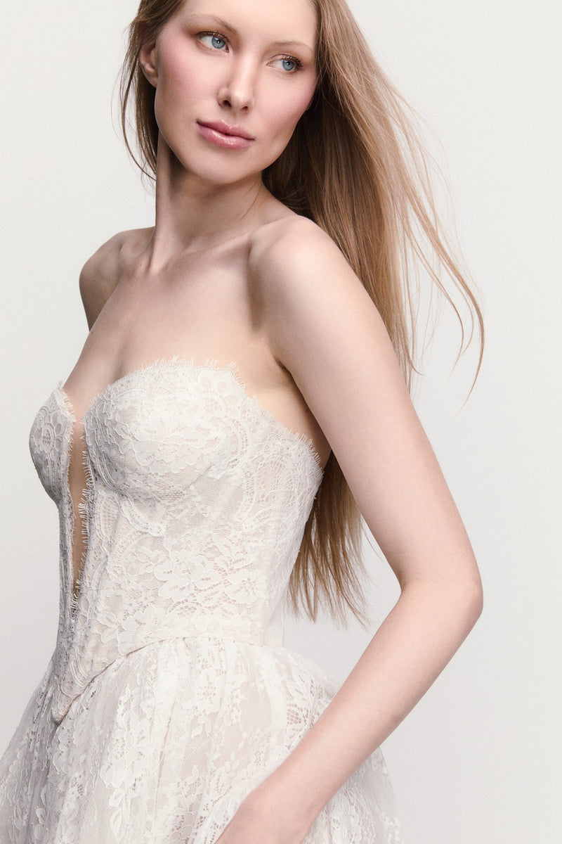 By Watters Little White Dress Danny 33102 | Bella Bridesmaids