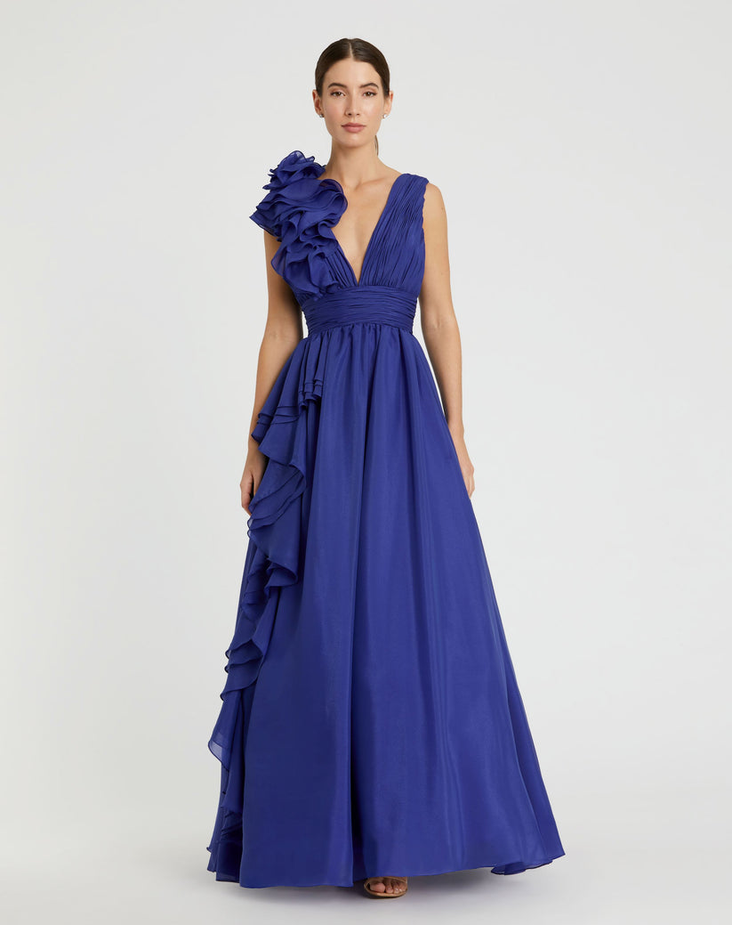Mac Duggal Vネックティアードガウン Mac Duggal Vネックティアードガウン Mac Duggal | Dresses