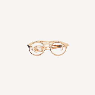 Glasses Tie Bar - Rose Gold