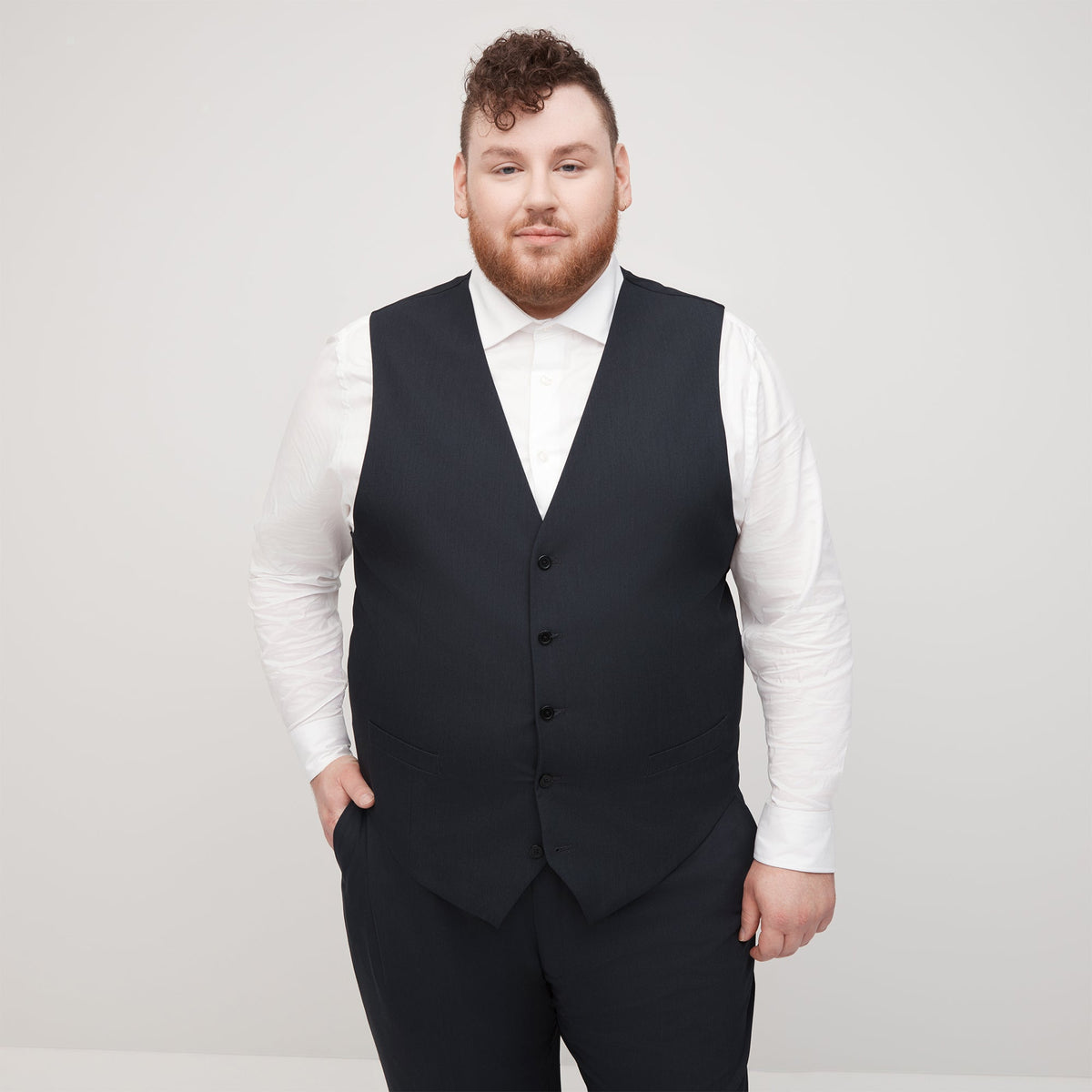 Charcoal Gray Suit Vest | Bella Bridesmaids