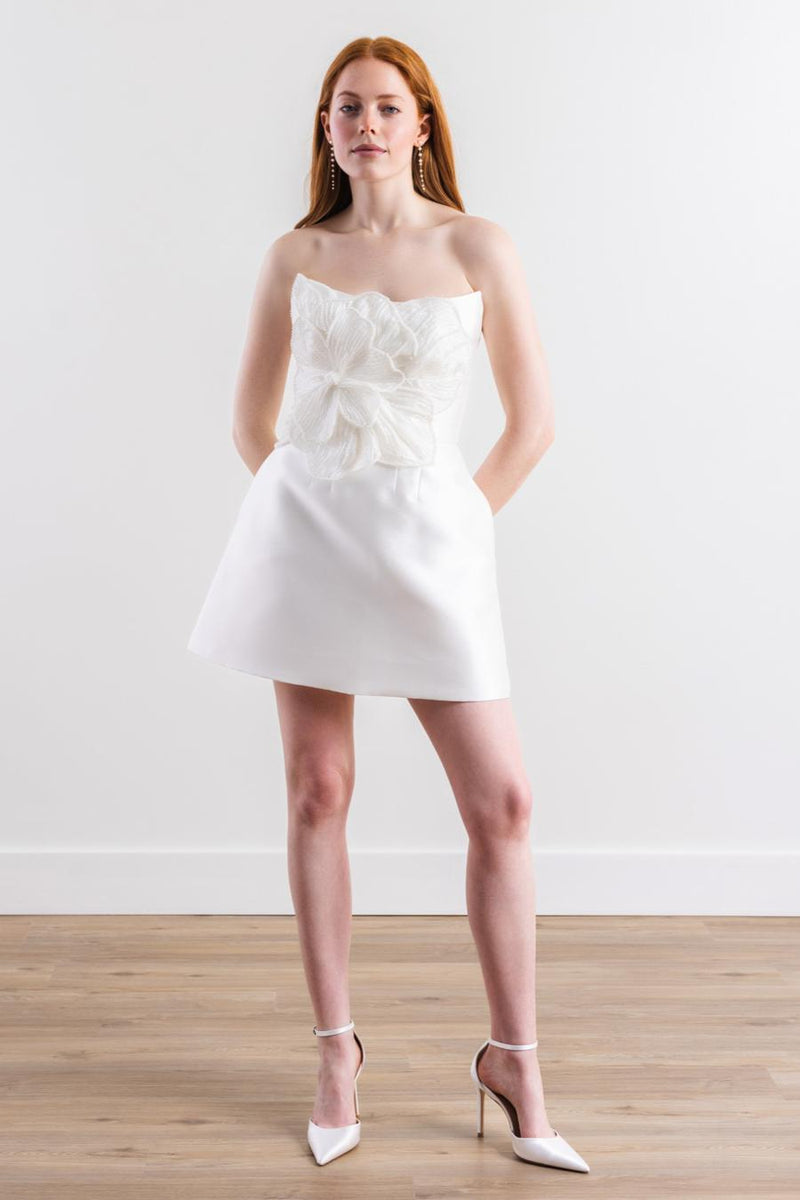 By Watters Little White Dress Brie 31413 | Bella Bridesmaids