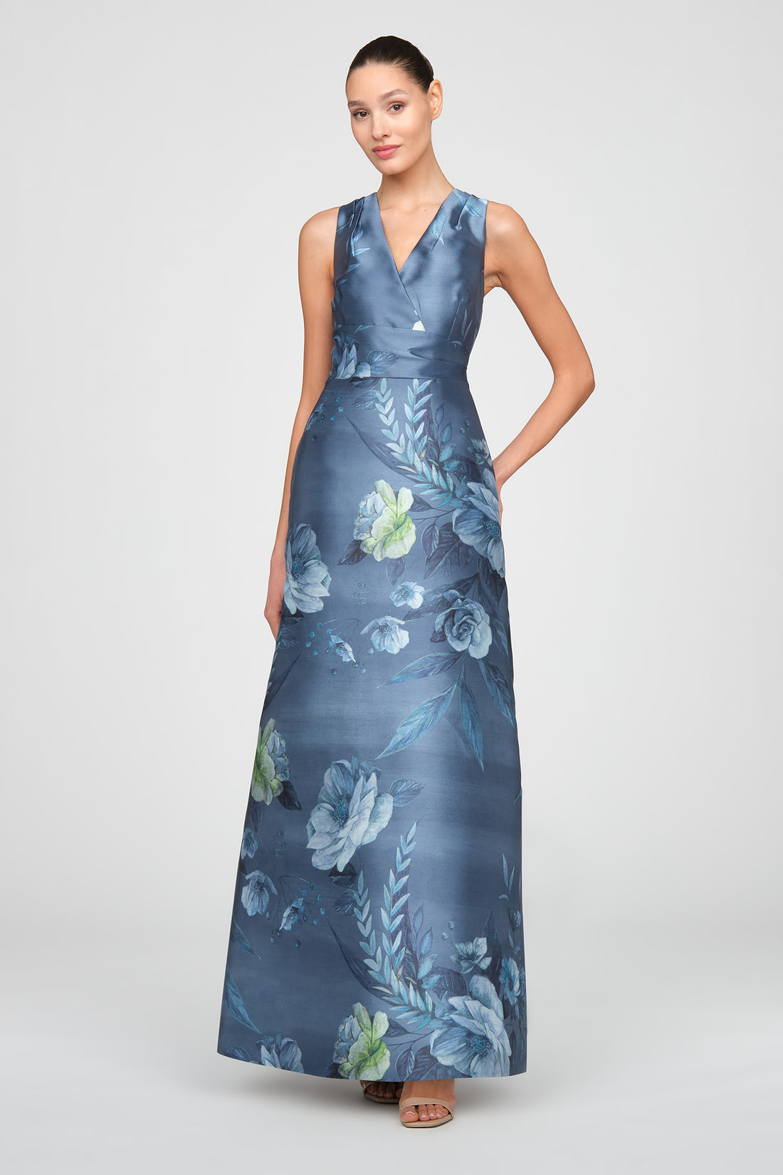 Kay Unger Rosalind Gown - Teal Blue
