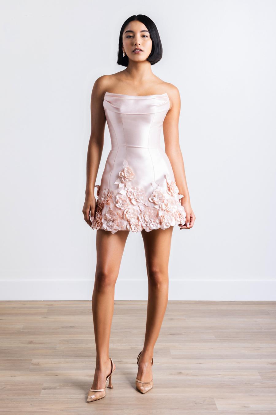 By Watters Little White Dress Ornament 31321 Blush