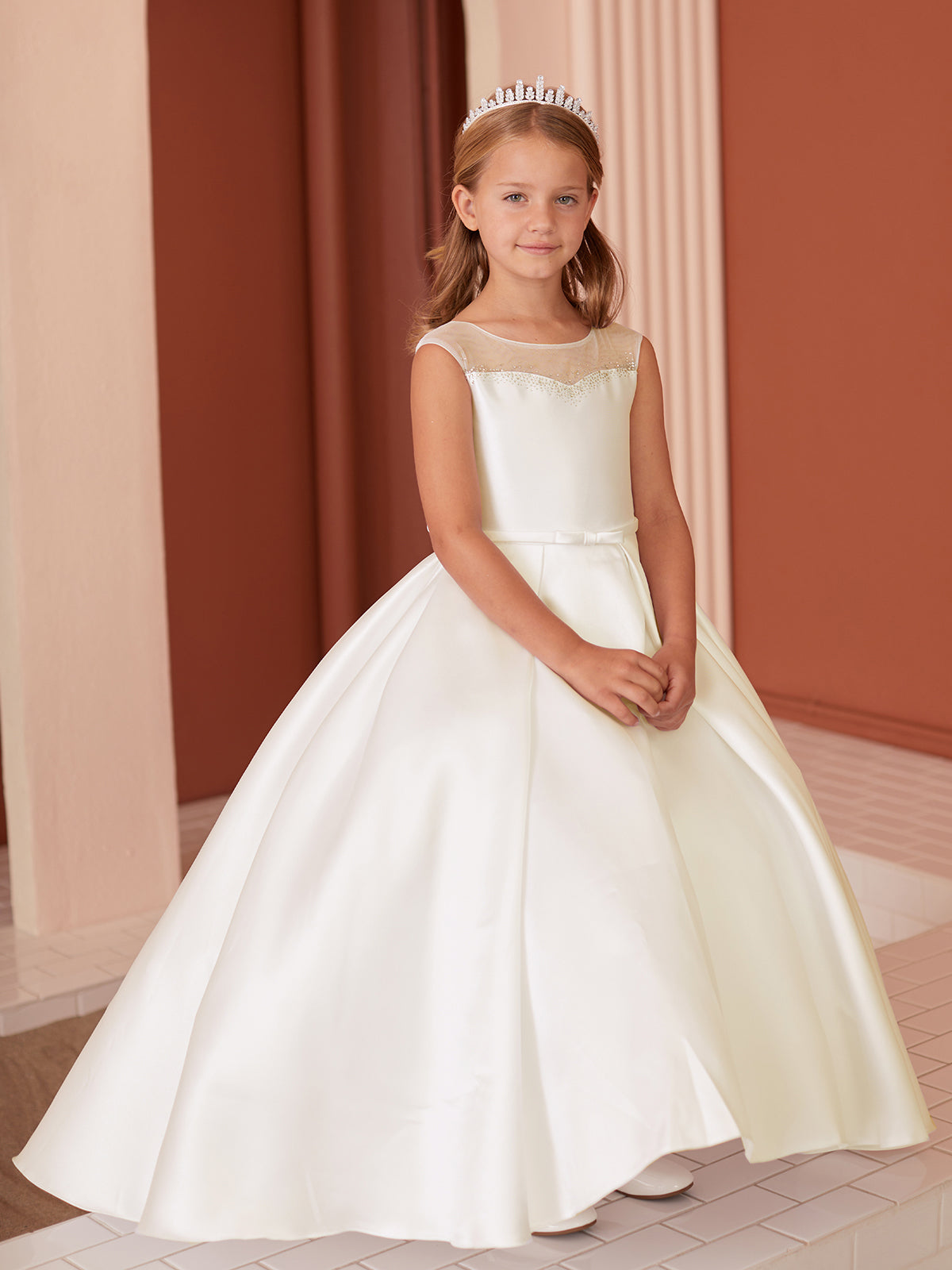 Tip Top Kids Flower Girl Dress 5869 Ivory