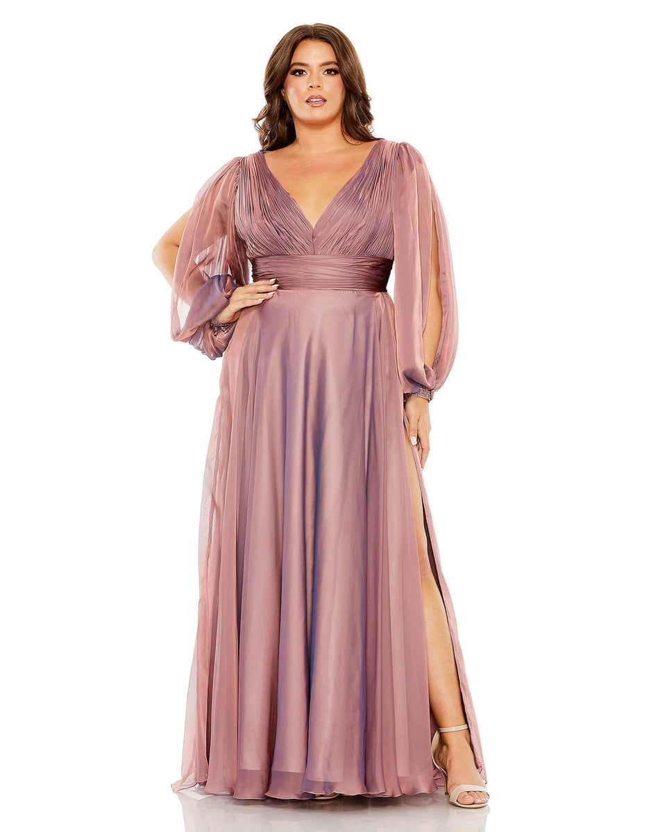 限定!!Mac Duggal フローラル スパンコール ロングドレス Mac Duggal】スパンコール ワンショルダー ロングドレス