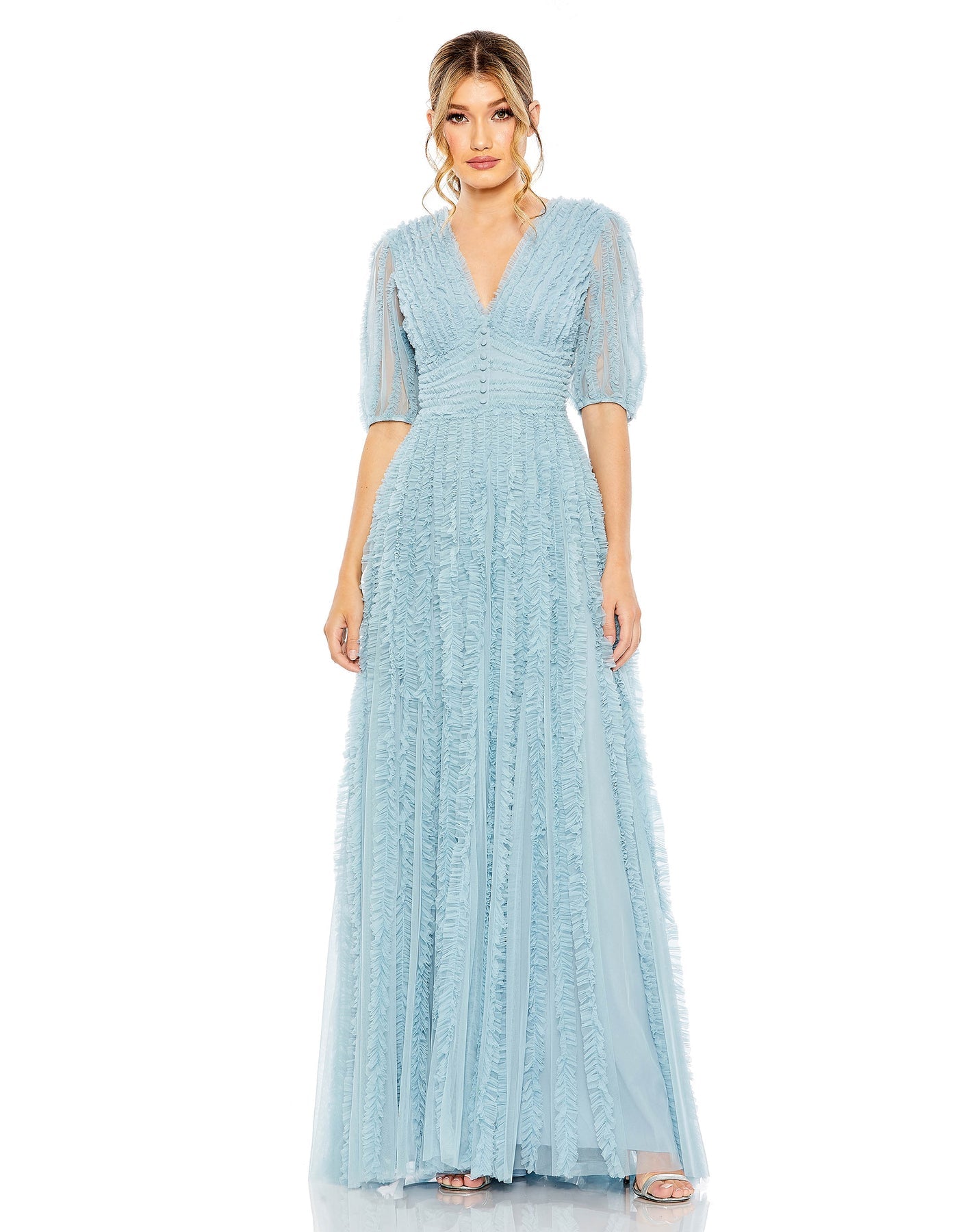 mac duggal baby blue dress 8050 Beach Wedding Dress Sexy Mermaid Backless Prom Color:Dark Green 3/4 sleeves