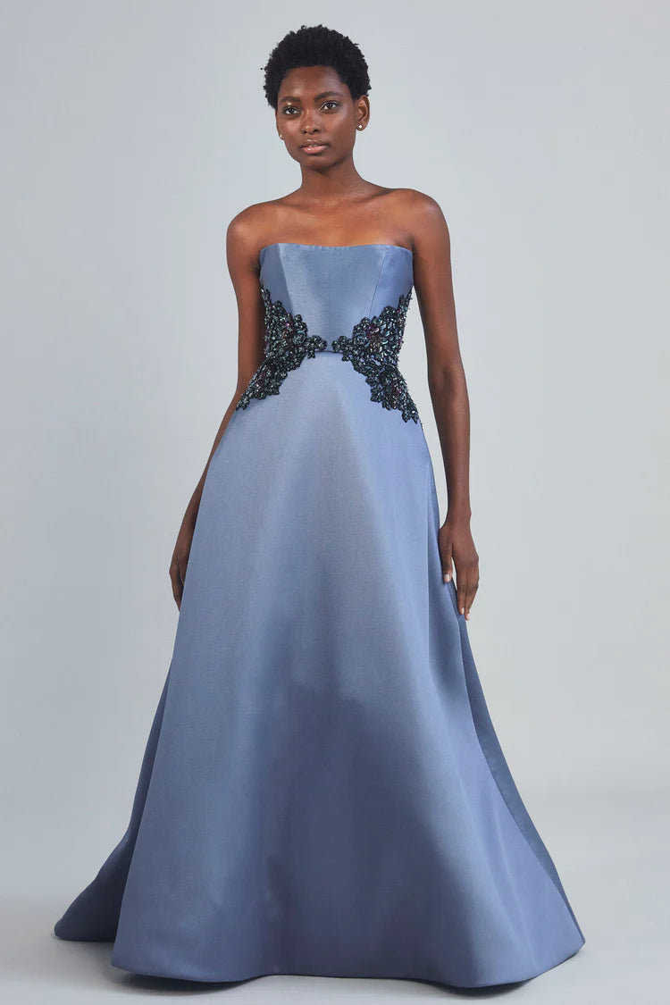 Berry top evening gown