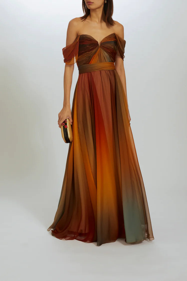 Ombre evening gowns sales