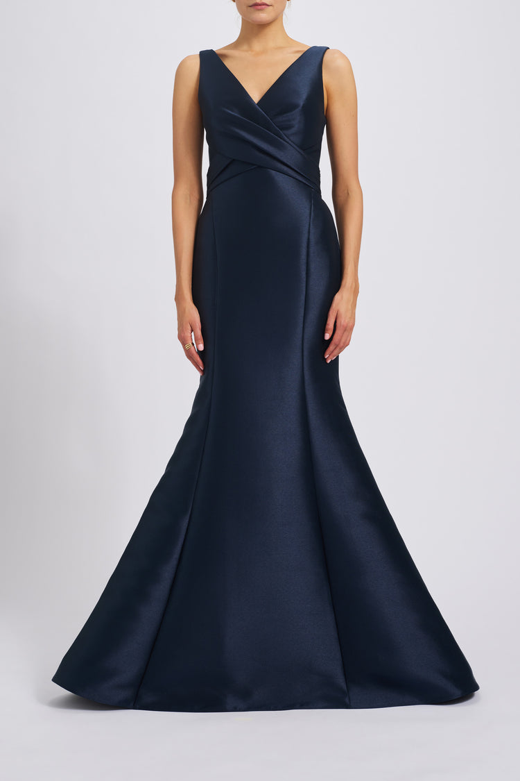 Amsale Evening Dress P787M Navy