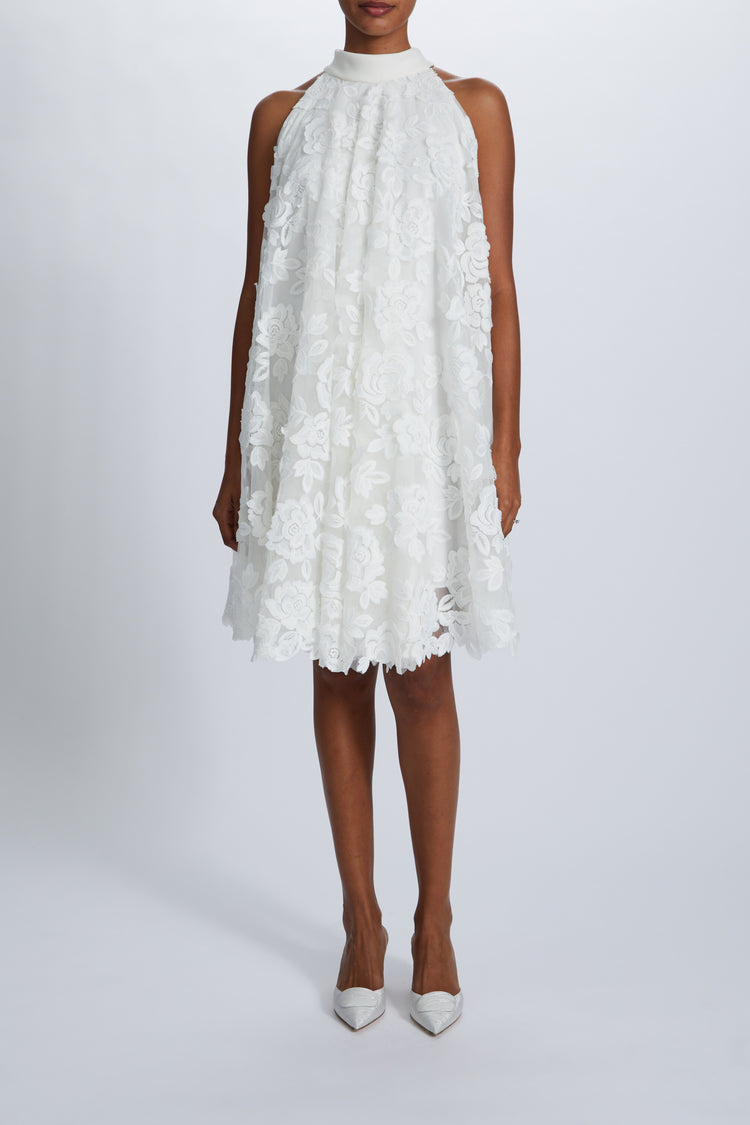 White guipure lace dress on sale