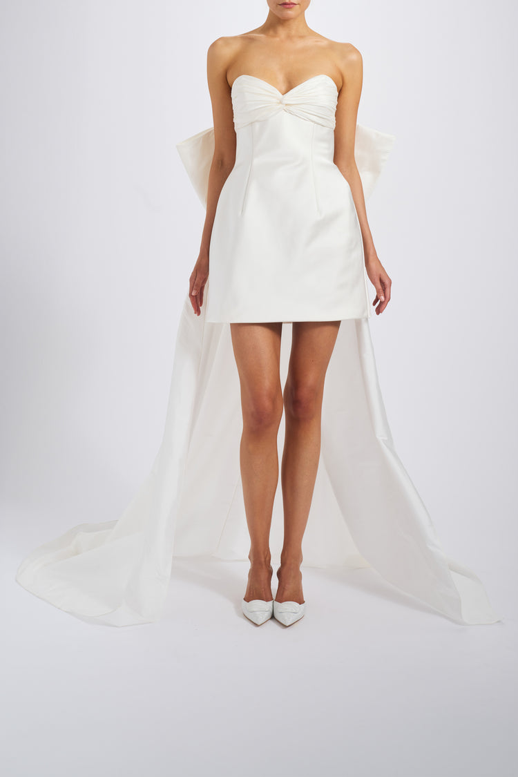 Amsale Little White Dress LW260