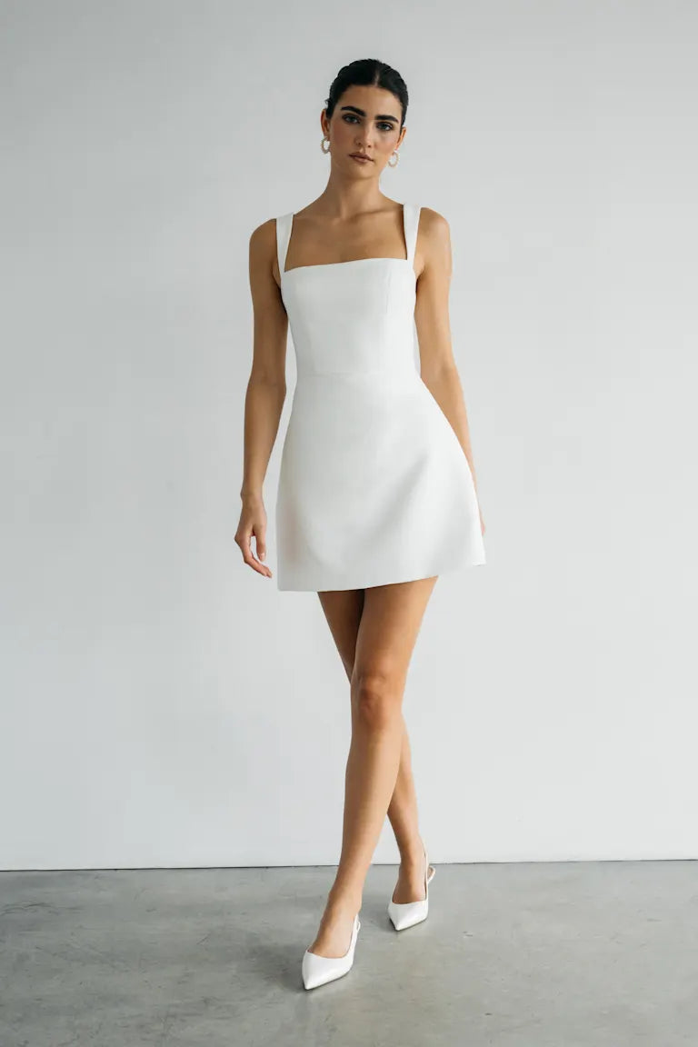 Jenny Yoo Little White Dress Camille | Bella Bridesmaids Jenny Yoo Little White Dress Camille | Bella Bridesmaids