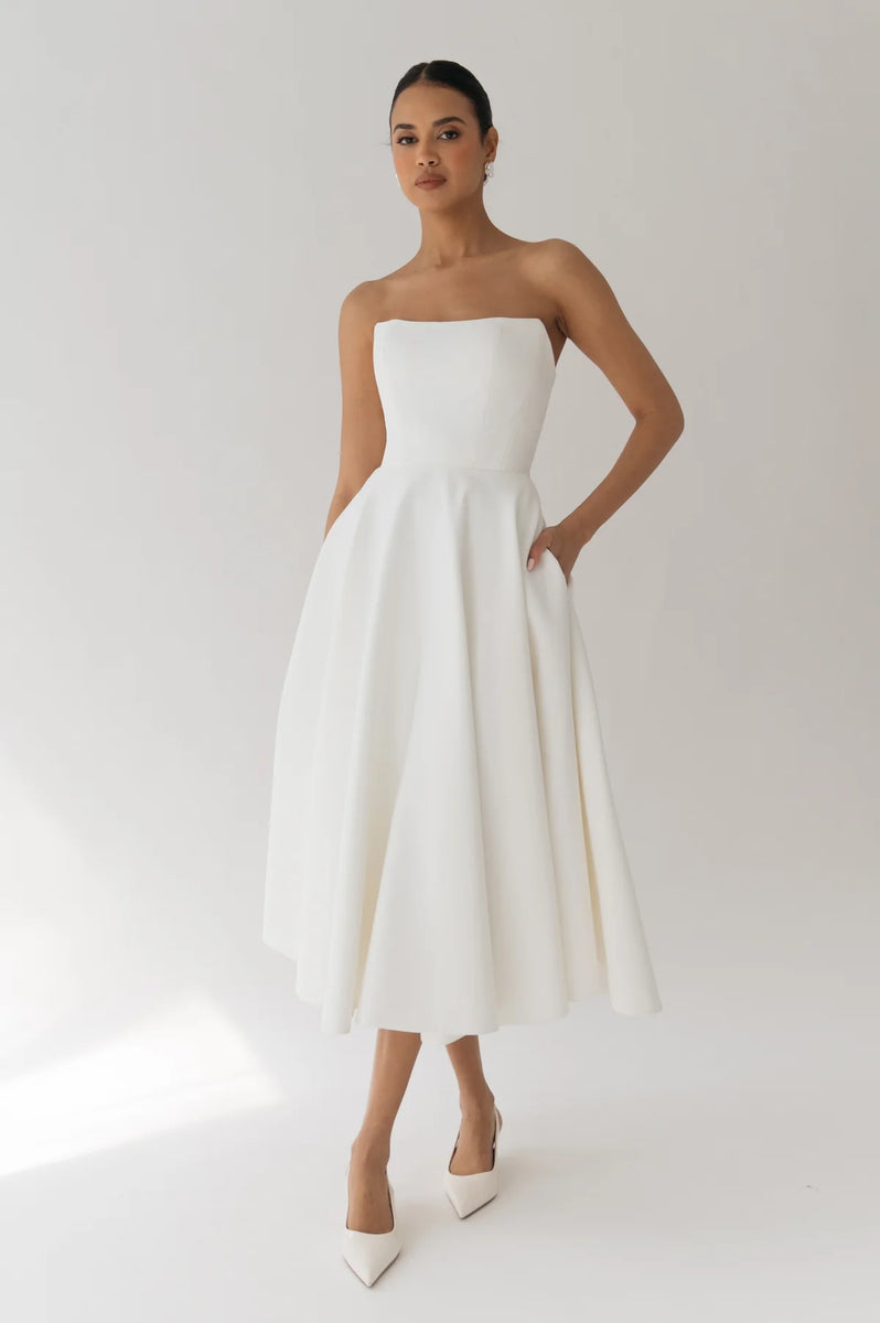 Jenny Yoo Little White Dress Carrie
