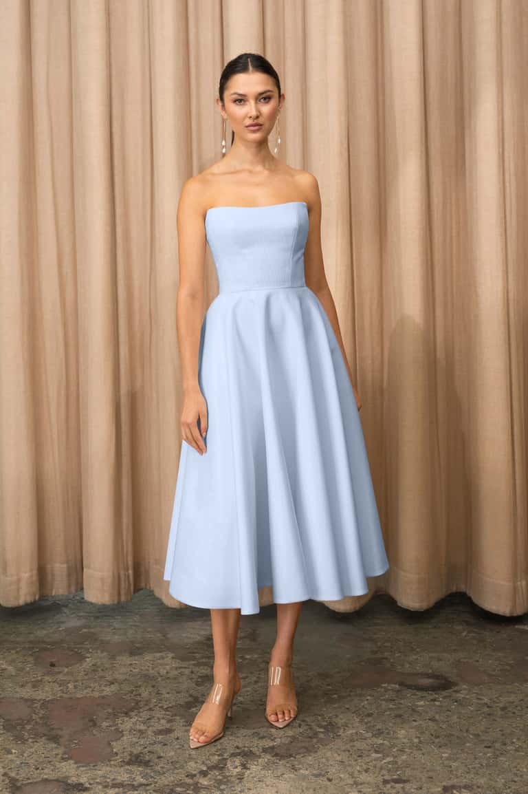 Jenny Yoo Dress Carrie in Whisper Blue Bella Bridesmaids