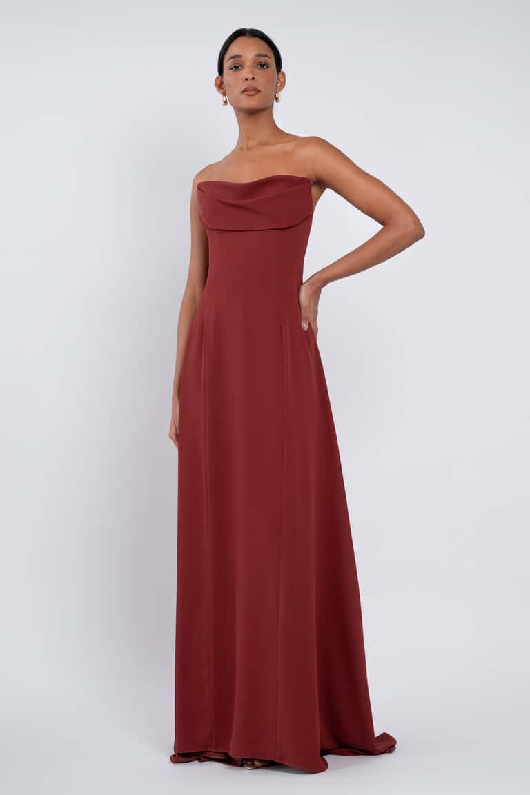 Jenny Yoo Bridesmaid Dress Cheyenne Rust