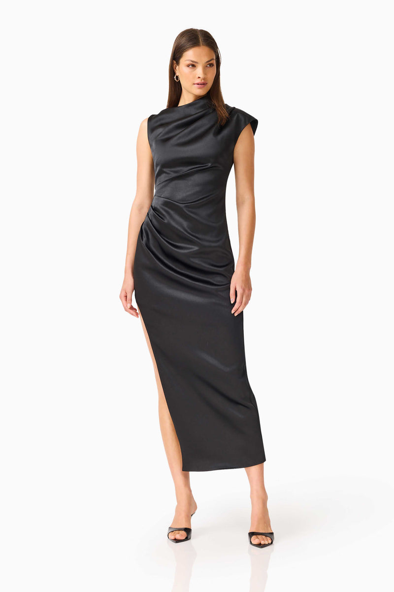 Coralie Maxi Gown in Black | Bella Bridesmaids