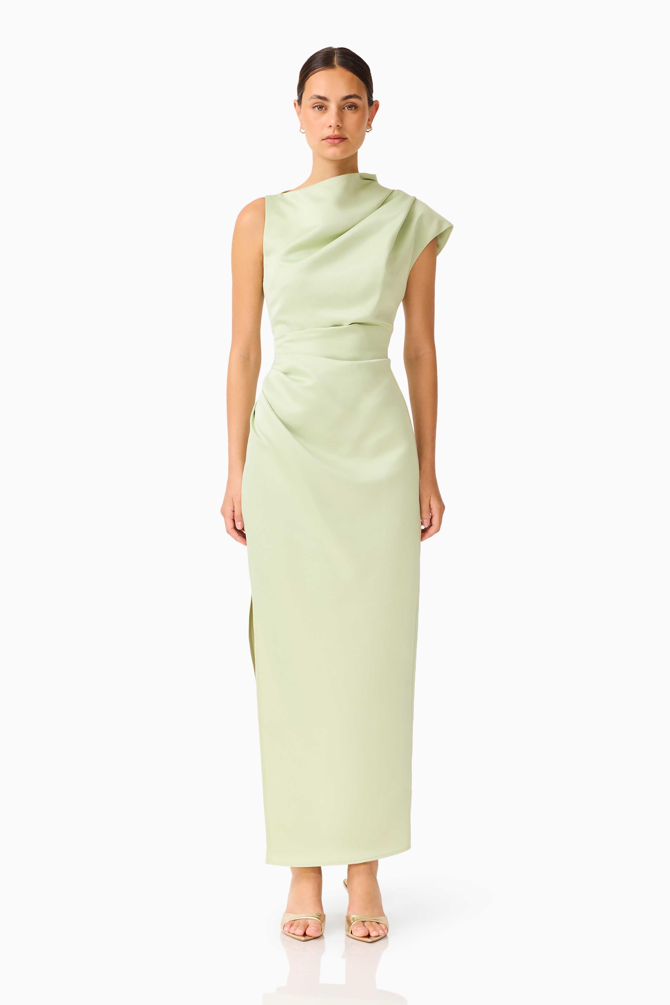Coralie Maxi Gown in Sage Green | Bella Bridesmaids Coralie Maxi Gown in Sage Green | Bella Bridesmaids