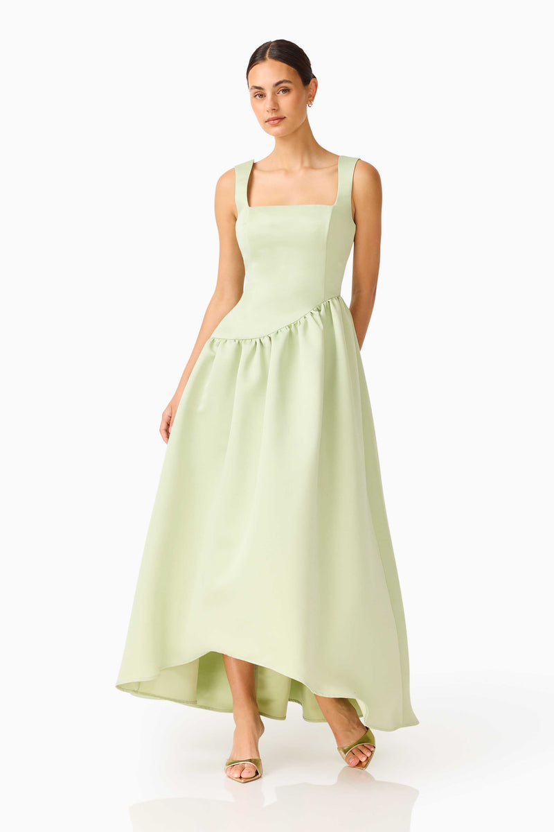 Ruelle A-Line Maxi Dress in Sage Green | Bella Bridesmaids Ruelle A-Line Maxi Dress in Sage Green | Bella Bridesmaids