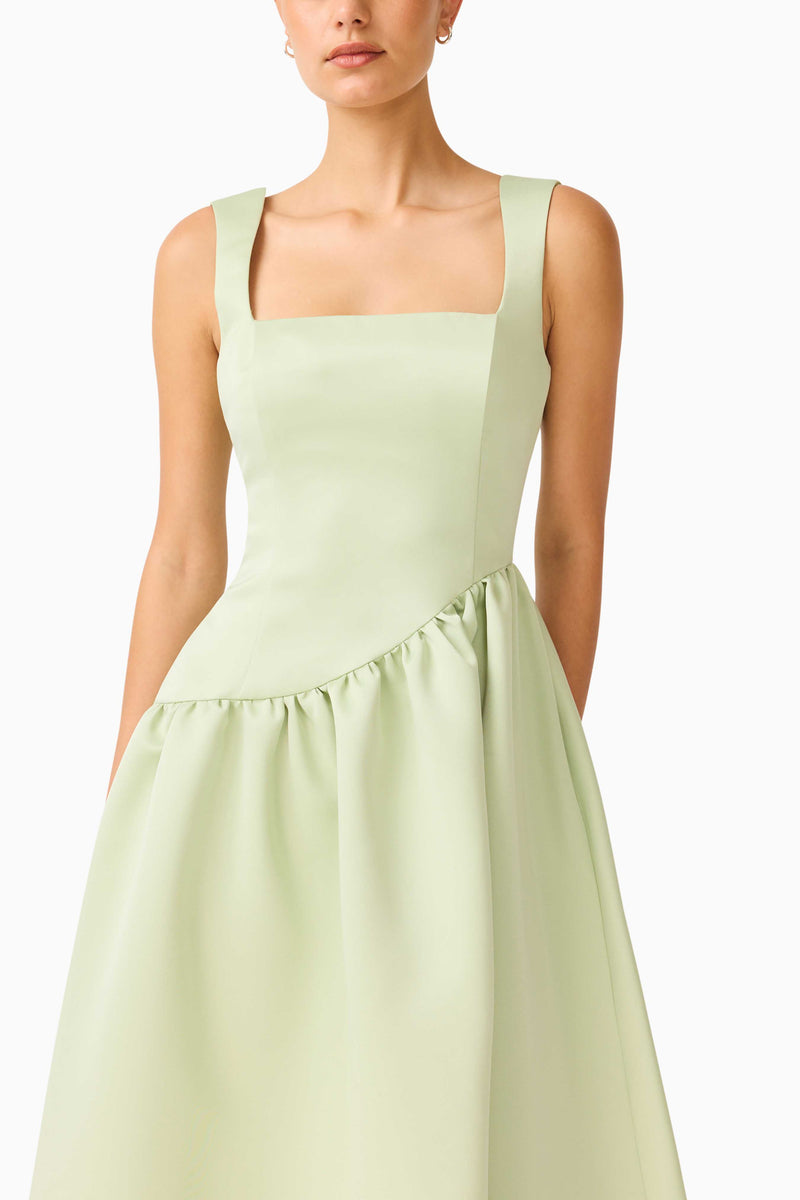 dress with floral design Ruelle A-Line Maxi Dress in Sage Green