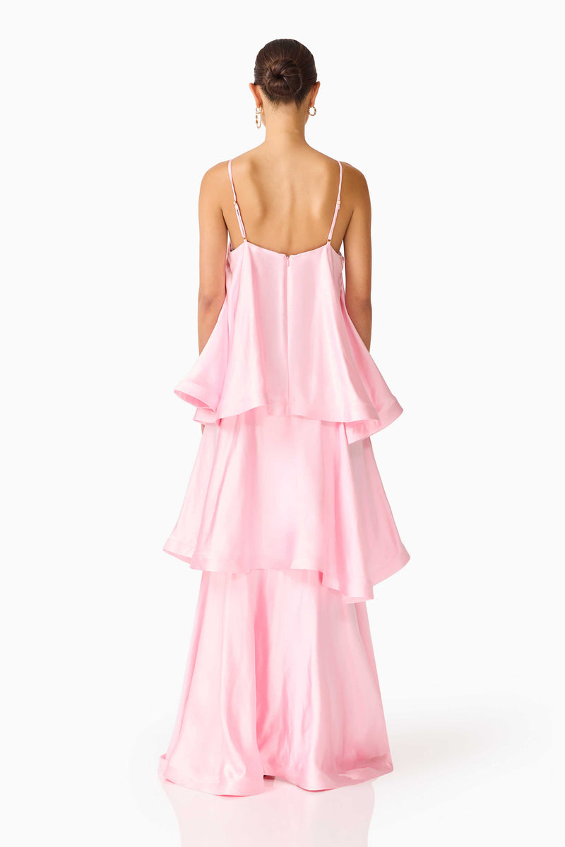 Tilly Tiered Maxi Dress in Pale Pink | Bella Bridesmaids Tilly Tiered Maxi Dress in Pale Pink | Bella Bridesmaids