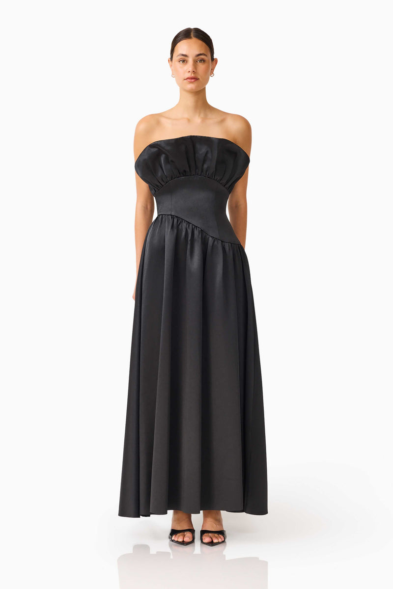 formal dresses laurel ms Sleeveless Maxi Dress - Black - M formal short purple dress