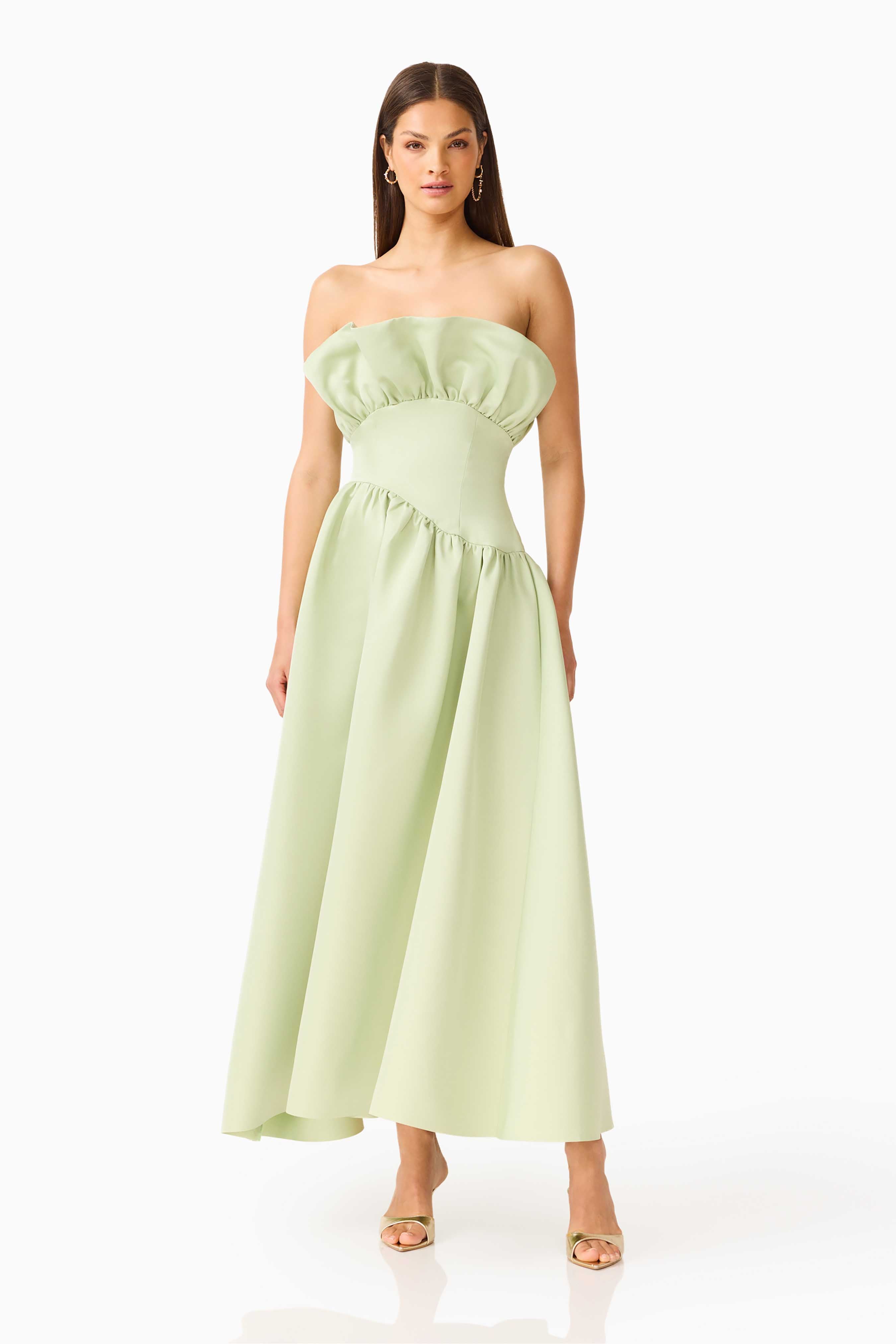 Laurel Sleeveless Maxi Dress in Sage Green | Bella Bridesmaids Laurel Sleeveless Maxi Dress in Sage Green | Bella Bridesmaids