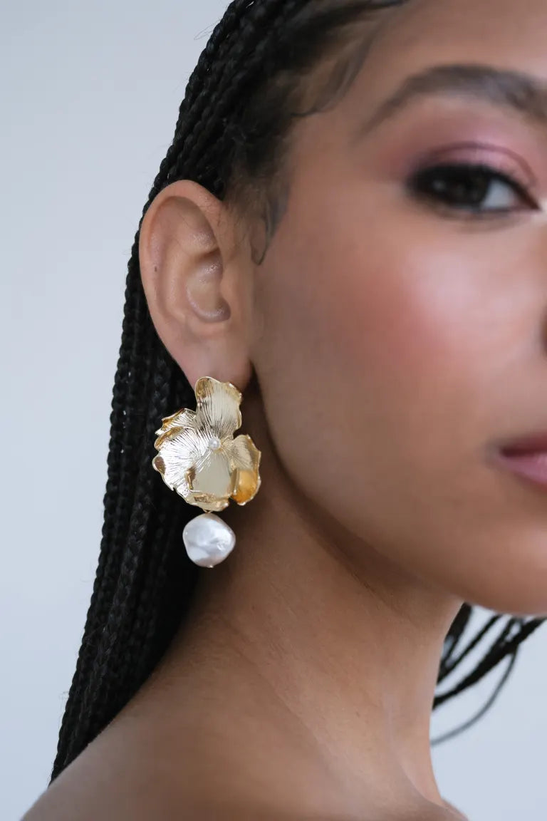 Selah Floral Statement Earring Selah Floral Statement Earring
