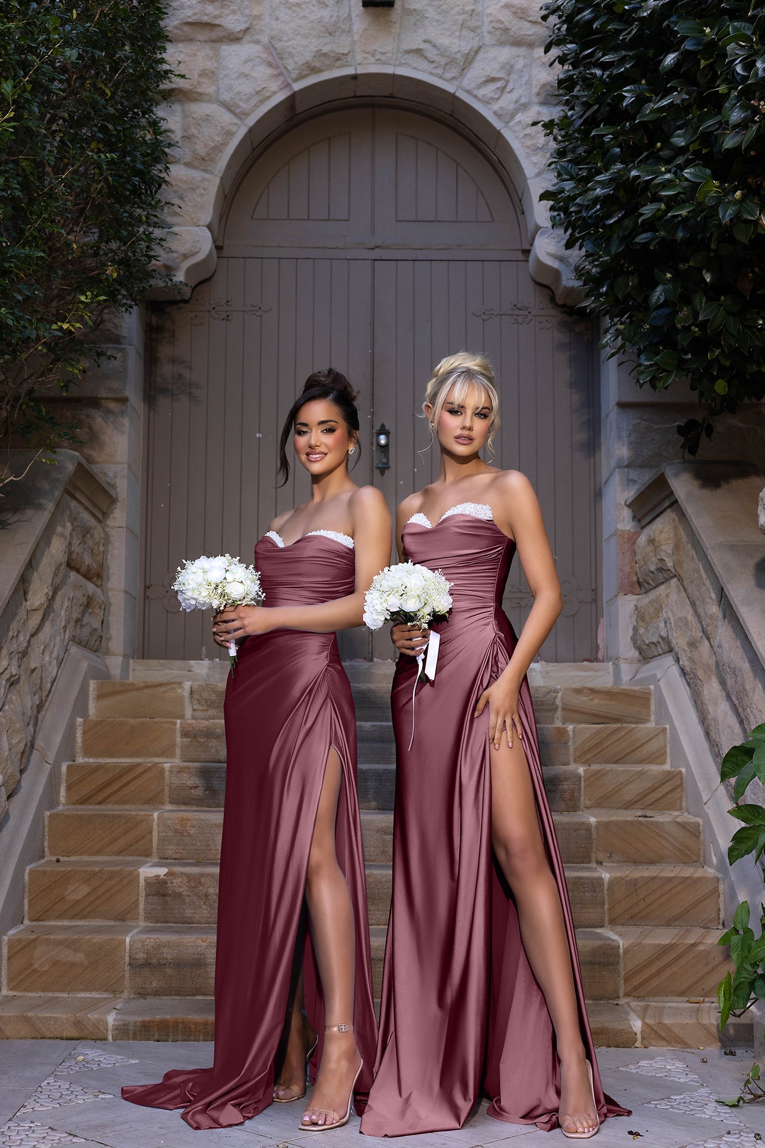 bridesmaid dresses under 40 Dollhouse Dress Isabella Quartz Available in a radiant Category_Spring Wedding Only You Taupe Ribbed Colour:BURGUNDY