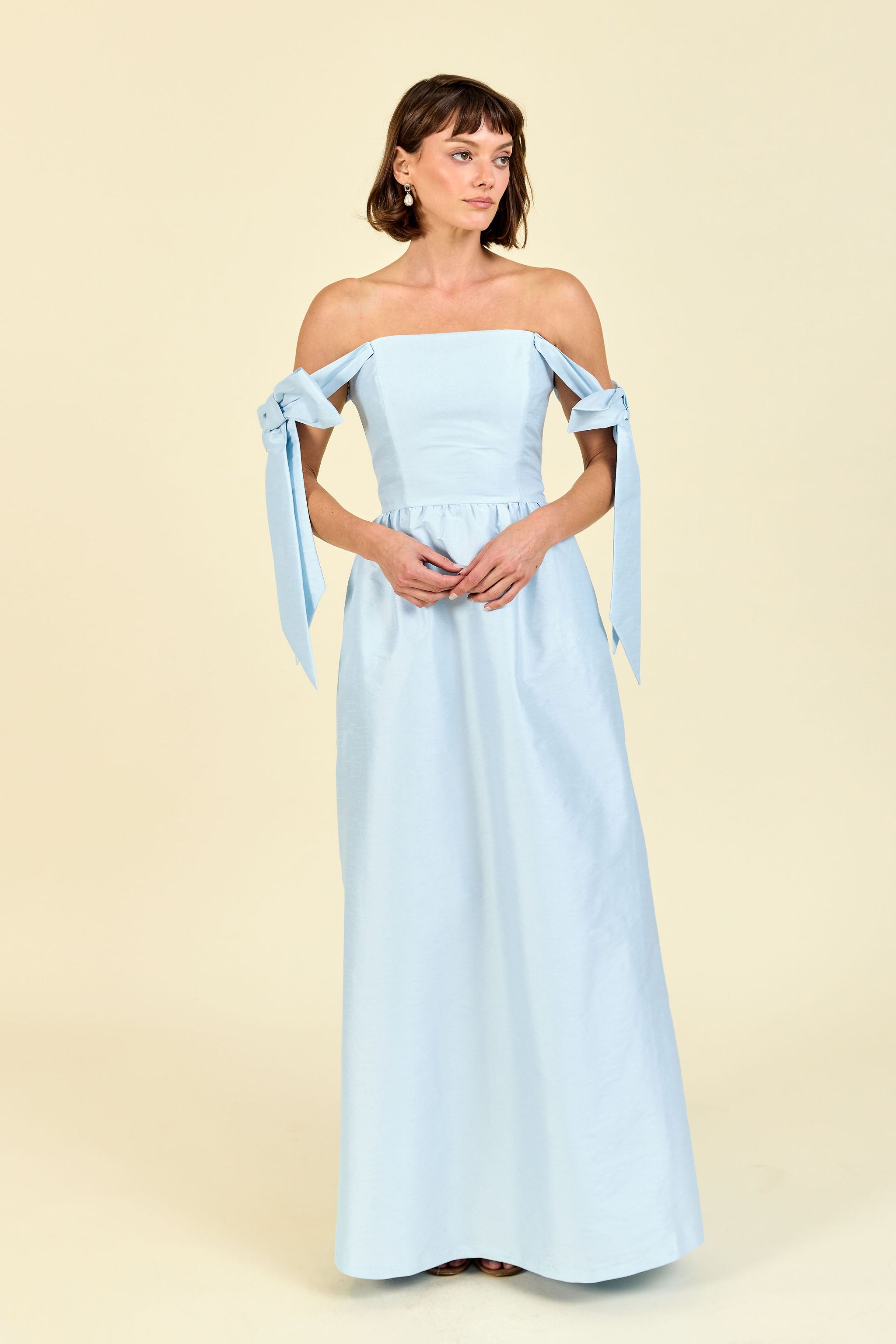 Julie Bodice with Gathered Skirt in Shantung