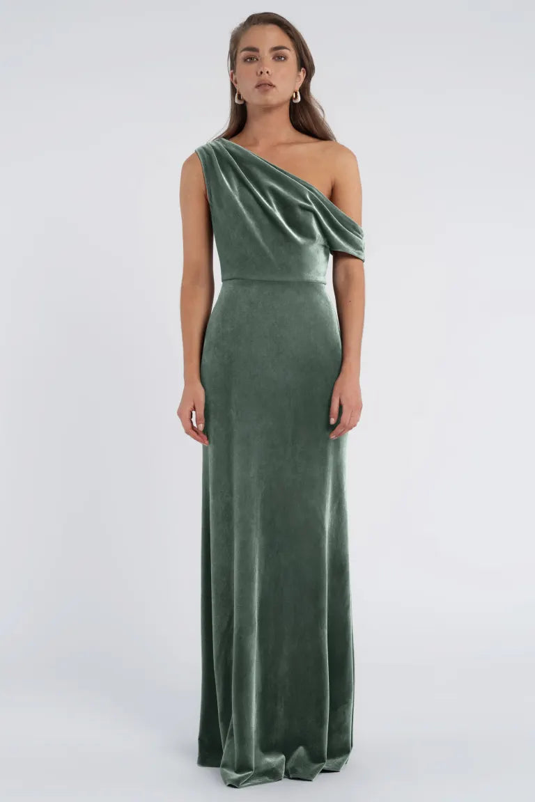 jordan fashions bridesmaid dresses Jenny Yoo Dress shoulder design makes it