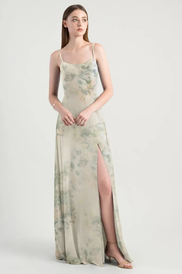 Jenny Yoo Long Bridesmaid Dress Kiara Print | Bella Bridesmaids