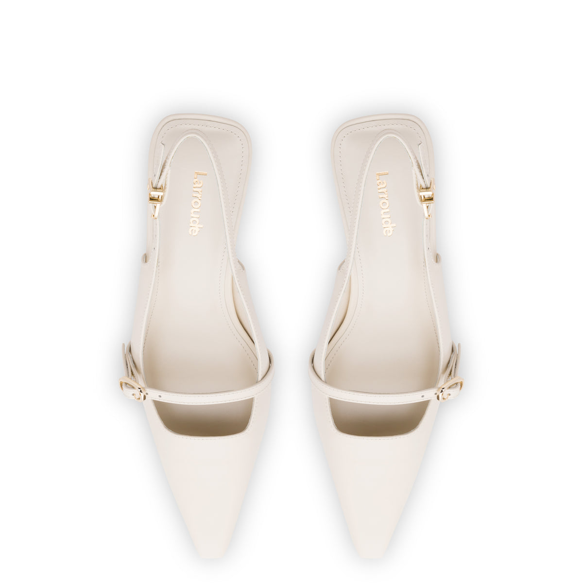 Ines Pump In Ivory Leather | Bella Bridesmaids