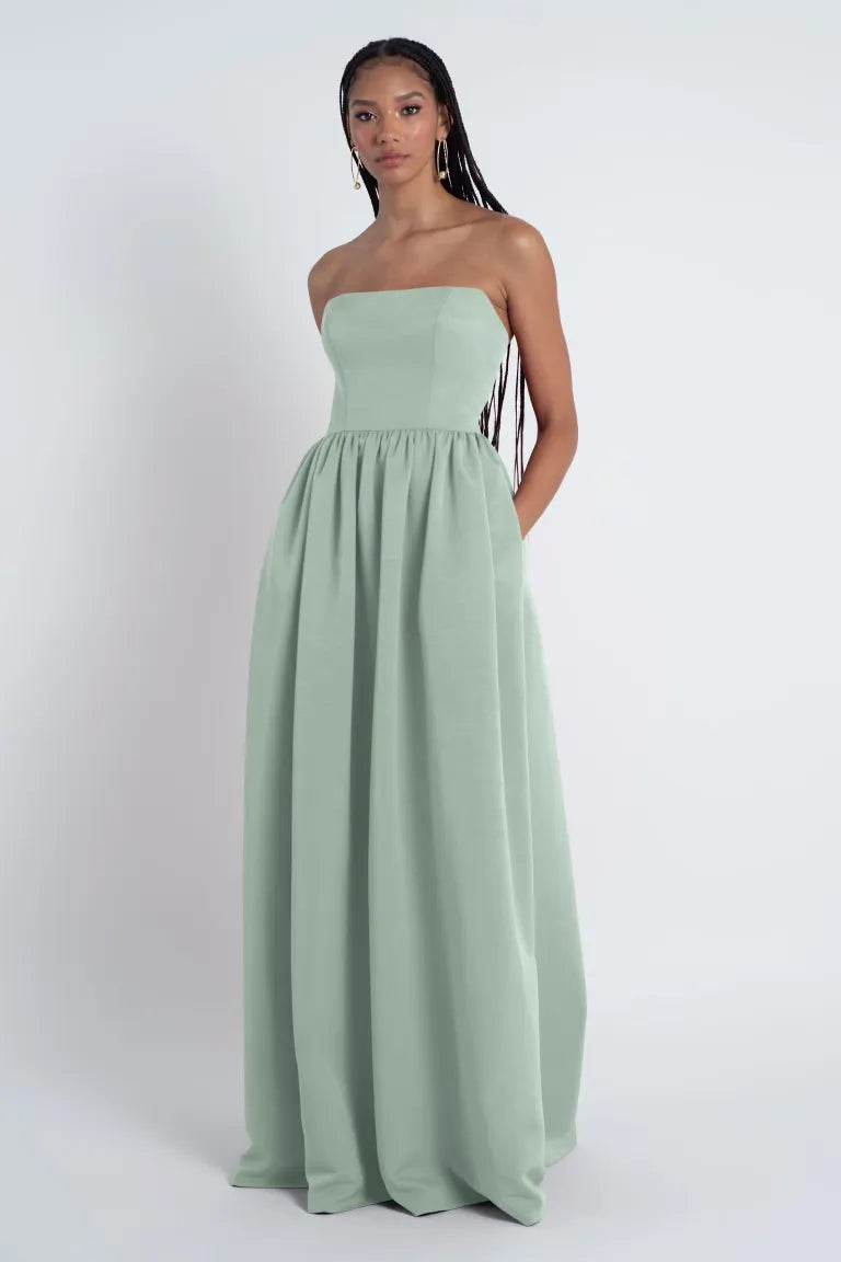 Morning mist bridesmaid dress best sale