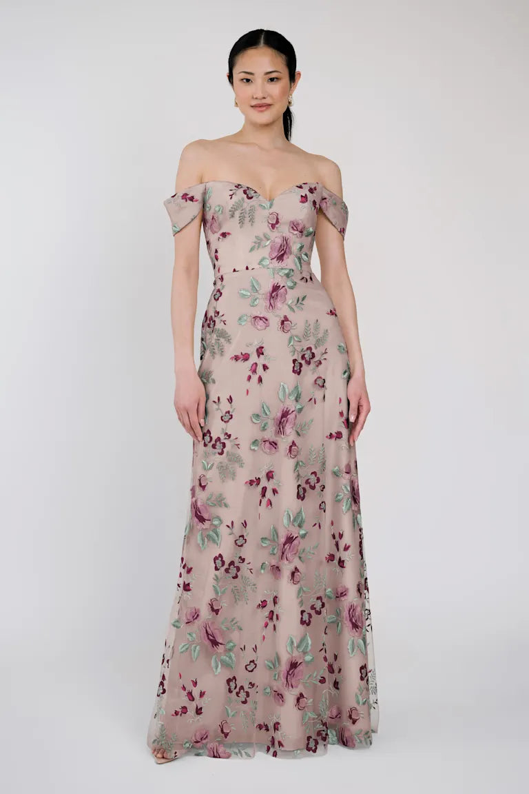 Jenny Yoo Bridesmaid Dress Reina in Enchanted Floral Enchanted Floral Vintage Iris Jenny Yoo Bridesmaid Dress Reina in Enchanted Floral Enchanted Floral Vintage Iris
