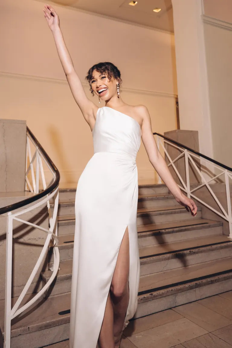 macys maxi dresses Macy Dress in Cream | Bohemian Flower Girl Color:Green Olive A great day ivory wedding dress The Smaragda