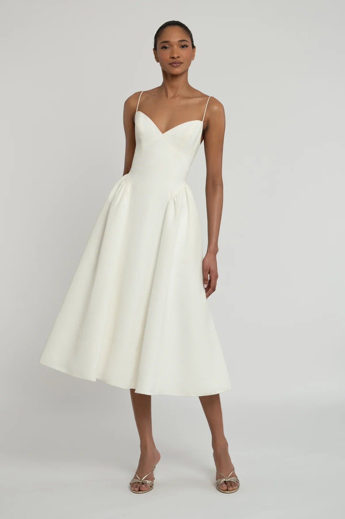 Jenny Yoo Little White Dress Luella | Bella Bridesmaids