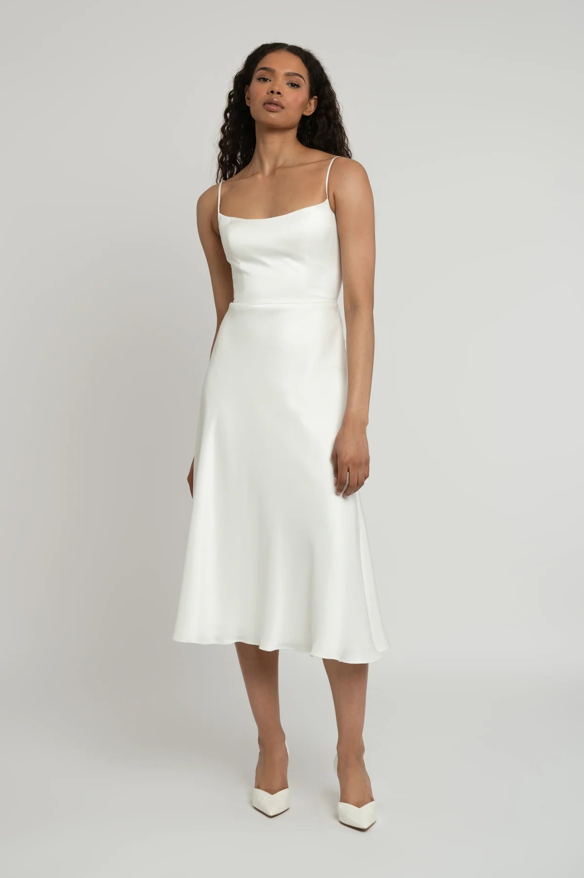 Jenny Yoo Little White Dress Callie | Bella Bridesmaids